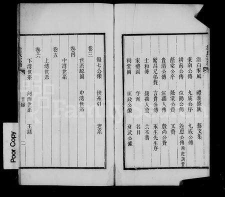 安徽左氏族谱-淝水左氏宗谱 [6卷].pdf电子版预览图1