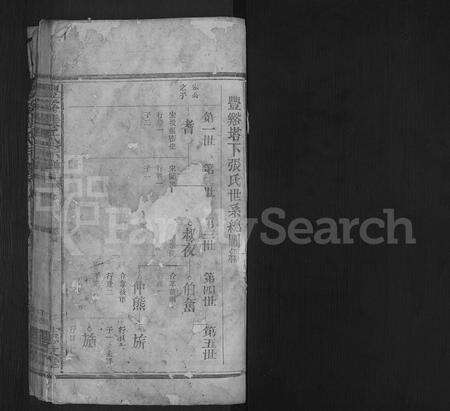 江西张氏族谱-丰谿张氏宗谱 [不分卷].pdf电子版预览图1