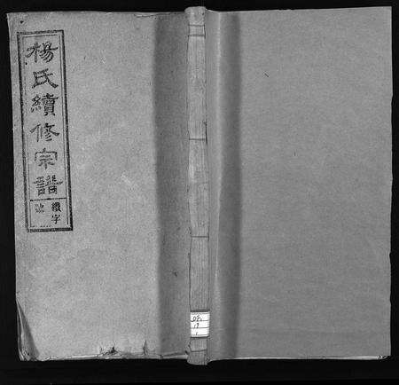 安徽杨氏族谱-杨氏续修宗谱 [61卷,首2卷,末1卷].pdf电子版预览图1