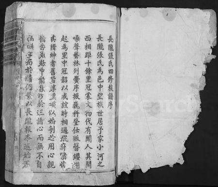 江西张氏族谱-长陇张氏族谱 [不分卷].pdf电子版预览图1