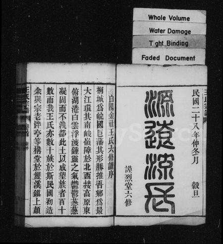 安徽王氏族谱-桐城白阳金社王氏宗谱 [17卷,未1卷].pdf电子版缩略图