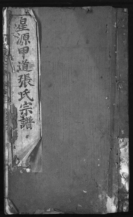 安徽张氏族谱-星源甲道张氏宗谱 [残卷].pdf电子版缩略图