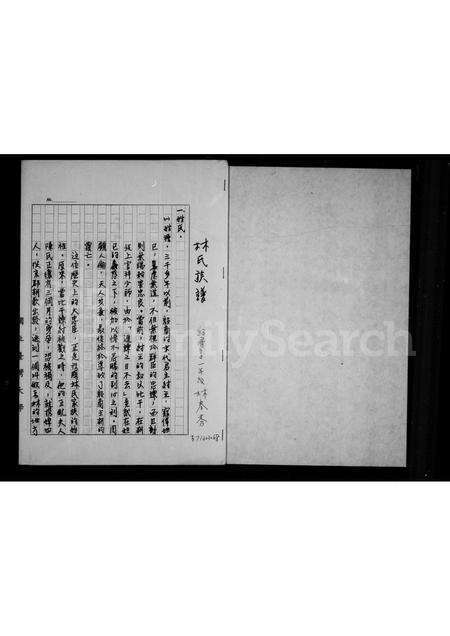 福建林氏族谱-林氏族谱.pdf电子版预览图1