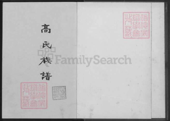 福建省泉州市安溪县大坪乡高氏族谱-高氏族谱.pdf电子版预览图1