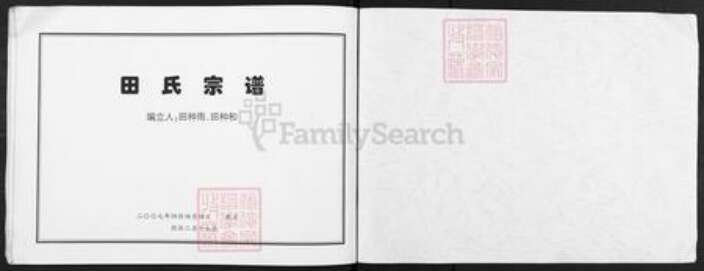 山西省太原市迎泽区田氏族谱-田氏宗谱.pdf电子版预览图1