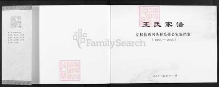 山西省晋中市左权县辽阳镇王氏族谱-王氏家谱.pdf电子版预览图1