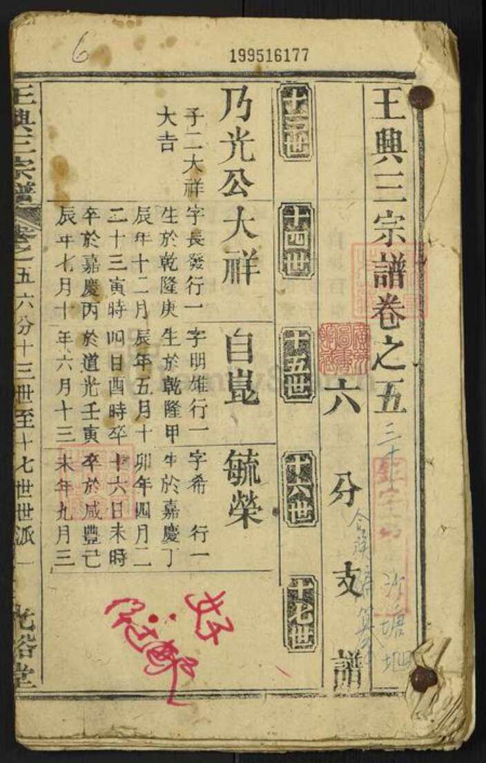 湖北省黄冈市团风县但店镇王氏光裕堂族谱-王兴三宗谱.pdf电子版预览图1