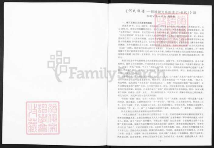 安徽省安庆市望江县何氏族谱-何氏族谱.pdf电子版预览图1