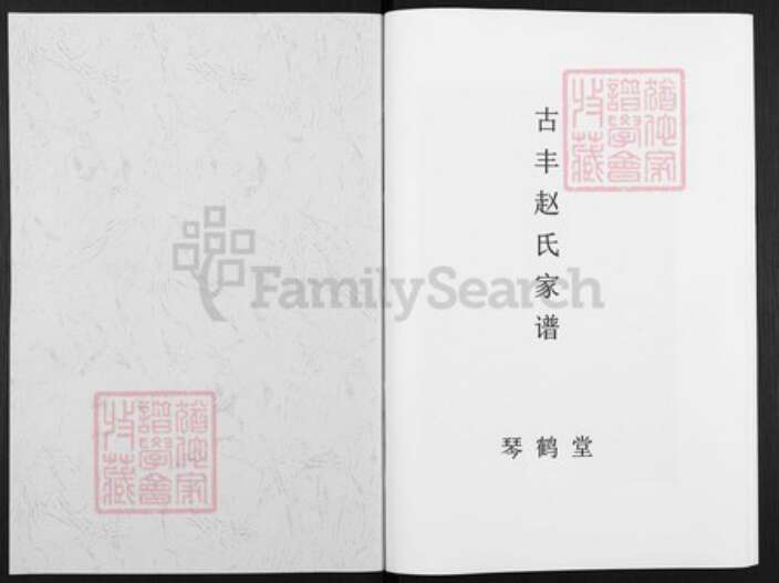 江苏省徐州市丰县江苏省徐州市丰县欢口镇赵；赵氏琴鹤堂族谱-古丰赵氏家谱.pdf电子版预览图1