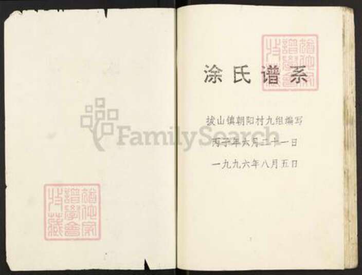 重庆市忠县涂氏族谱-涂氏族谱.pdf电子版预览图1