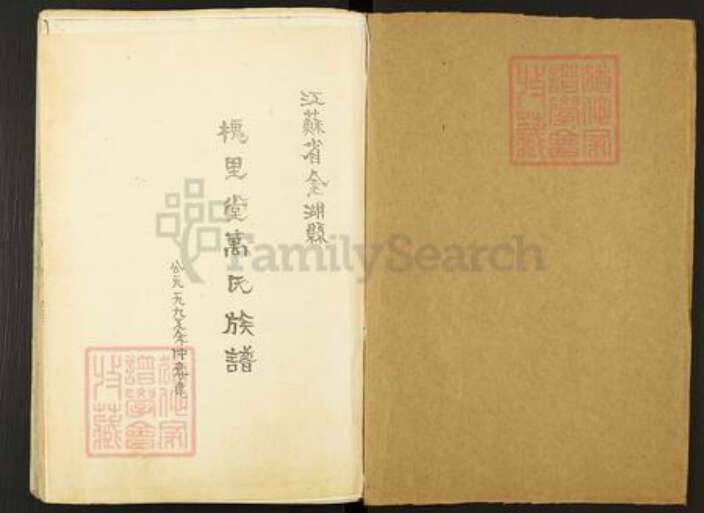 江苏省淮安市金湖县金南镇万氏槐里堂族谱-万氏宗谱.pdf电子版预览图1