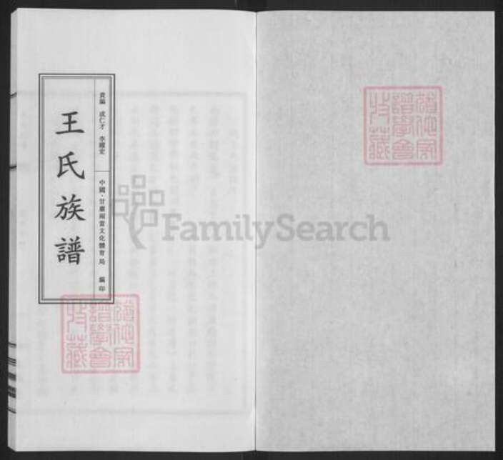 山西省太原市王氏三槐堂族谱-王氏族谱.pdf电子版预览图1