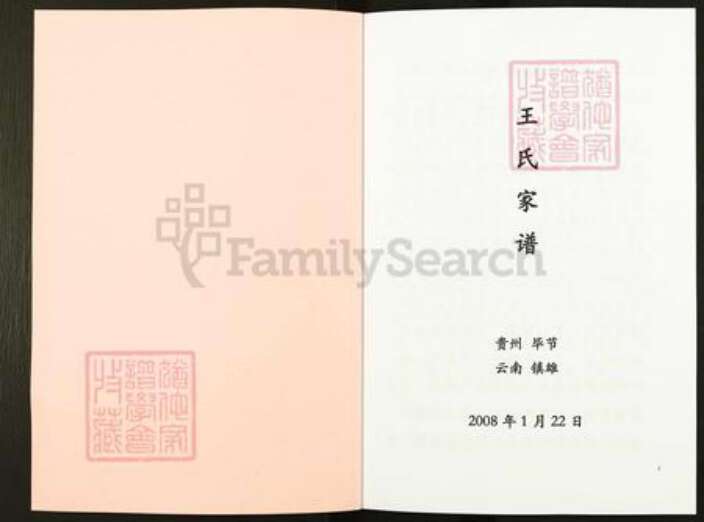 云南省昭通市镇雄县乌峰王氏族谱-王氏家谱.pdf电子版预览图1