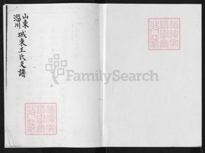 山东省淄博市淄川区王氏族谱-山东淄川城东王氏支谱.pdf电子版预览图1