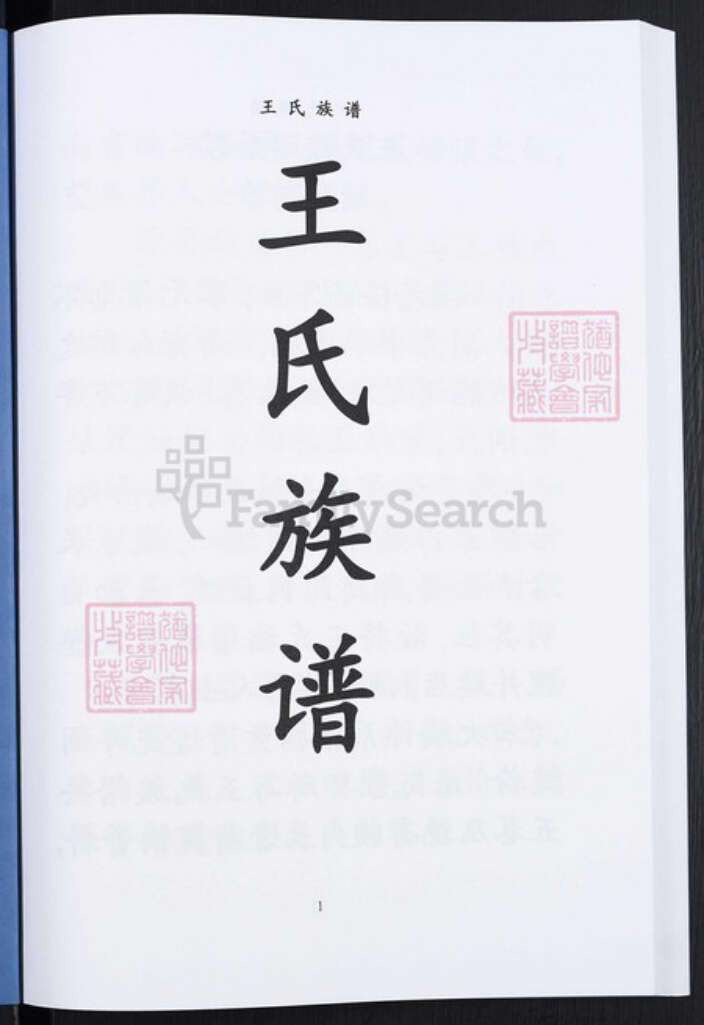 重庆市渝北区王氏袭槐堂族谱-王氏族谱.pdf电子版预览图1