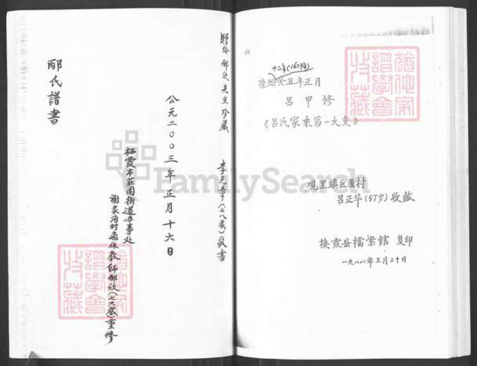 山东省烟台市栖霞市庄园街道邴氏族谱-邴氏谱书.pdf电子版预览图1