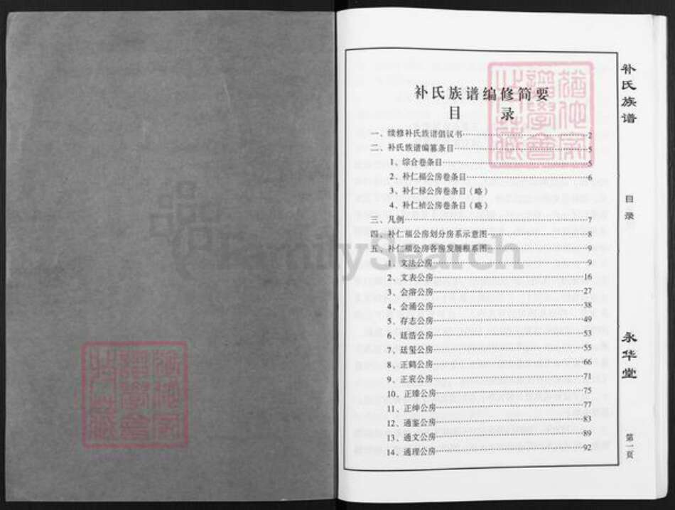 四川省补氏永华堂族谱-补氏族谱.pdf电子版预览图1