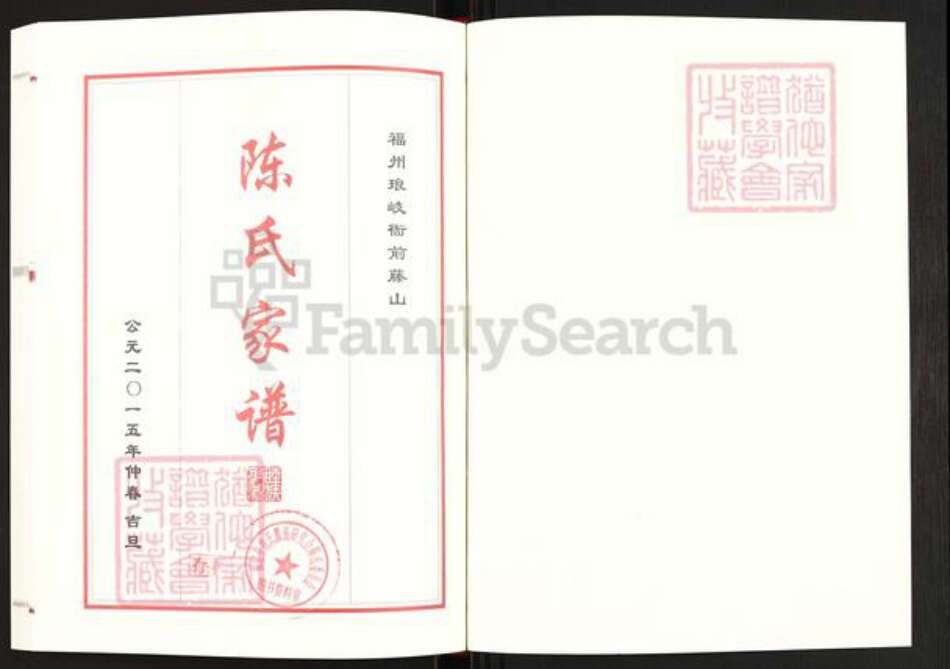 福建省福州市马尾区琅岐镇陈氏族谱-陈氏家谱.pdf电子版预览图1