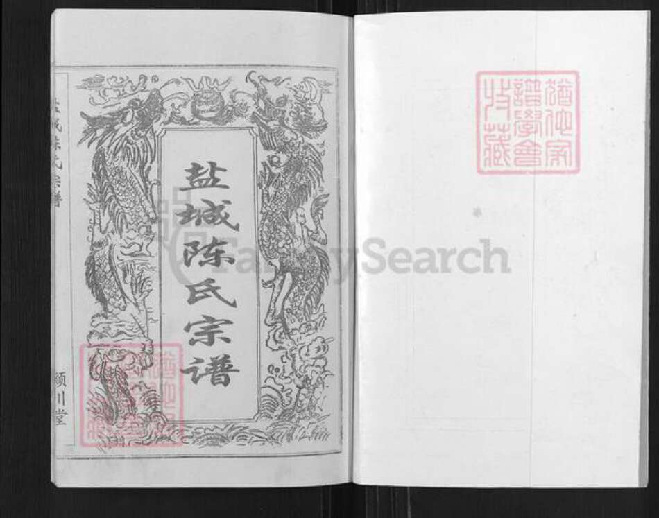 江苏省盐城市建湖县陈氏颖川堂族谱-盐城陈氏宗谱.pdf电子版预览图1