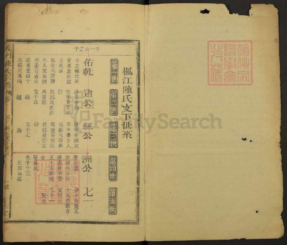 江西省抚州市南丰县白舍镇陈氏重华堂族谱-义门陈氏宗谱.pdf电子版预览图1