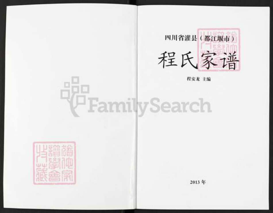 四川省成都市程氏族谱-程氏家谱.pdf电子版预览图1