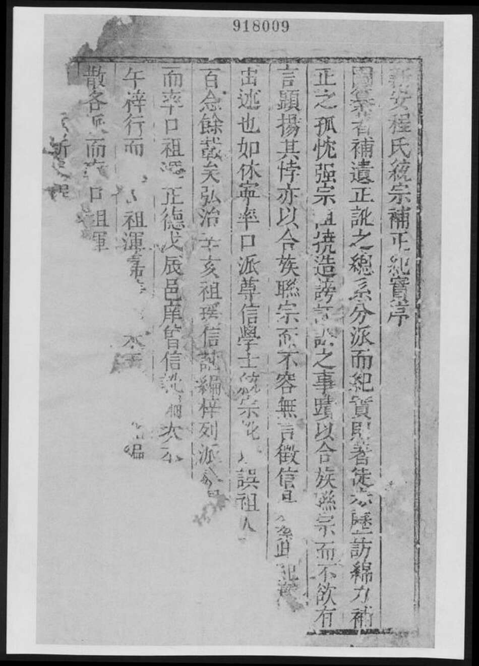 河南省洛阳市新安县程氏族谱-新安程氏统宗补正纪实.pdf电子版预览图1