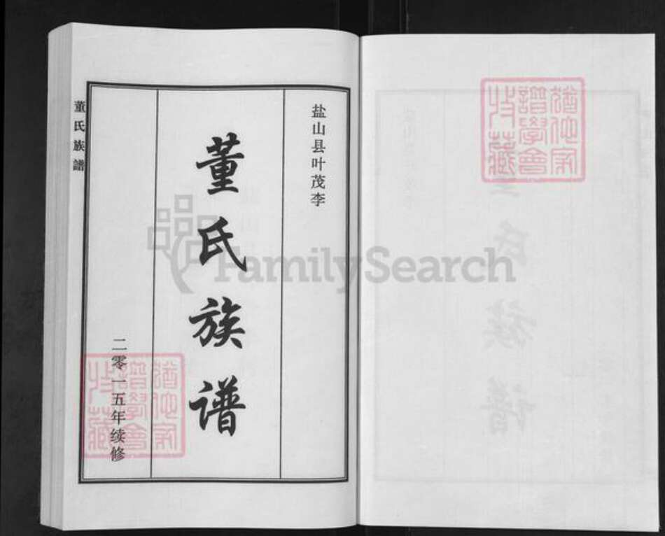 河北省沧州盐山县望树镇董氏族谱-董氏族谱.pdf电子版预览图1