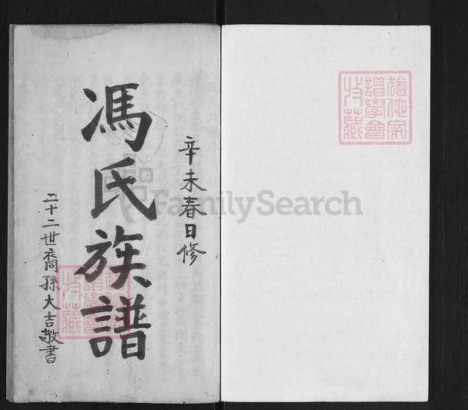 四川省成都市冯氏族谱-冯氏族谱.pdf电子版预览图1