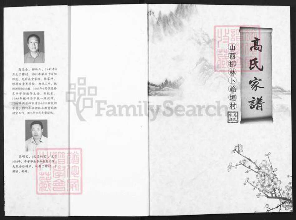 山西省吕梁市柳林县穆村镇高氏族谱-高氏家谱.pdf电子版预览图1