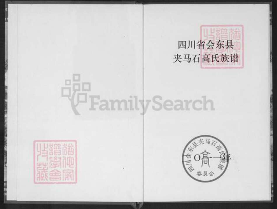 四川省凉山彜族自治州会东县堵格镇高氏族谱-夹马石高氏族谱.pdf电子版预览图1