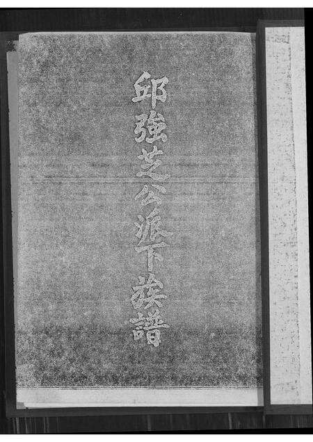 福建邱氏族谱-邱强芝公派下族谱.pdf电子版预览图1