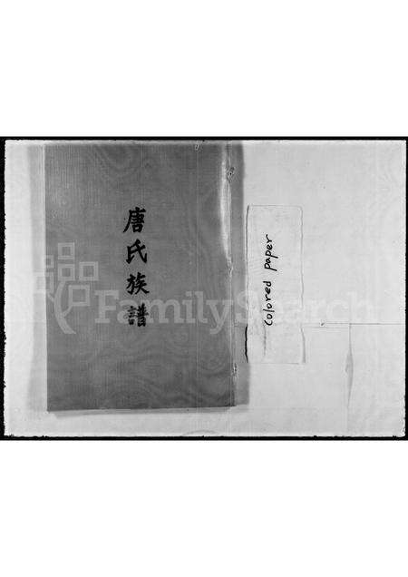 福建唐氏族谱-唐氏绮公族谱.pdf电子版预览图1