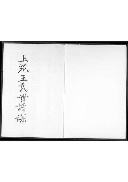 福建王氏族谱-上苑王氏世牒补遗.pdf电子版预览图1