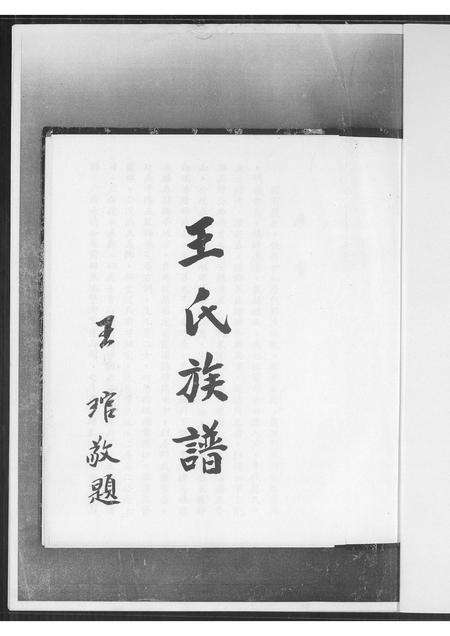 福建王氏族谱-王氏族谱.pdf电子版预览图1