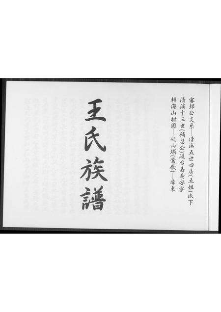 福建王氏族谱-王氏族谱.pdf电子版预览图1