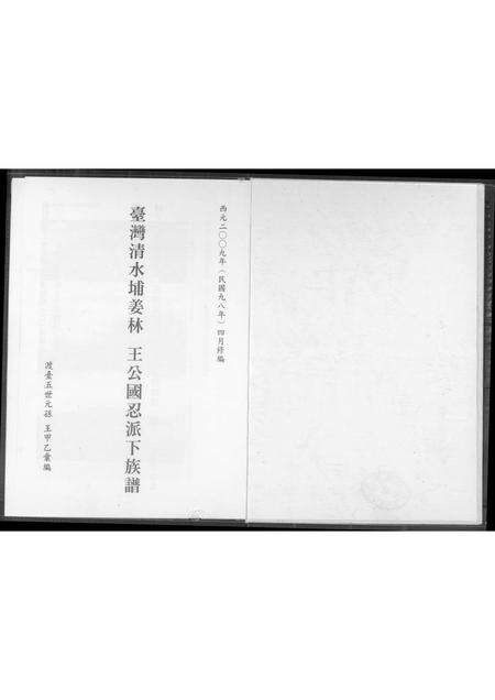 福建未知族谱-台湾清水埔姜林 王公国忍派下族谱.pdf电子版预览图2