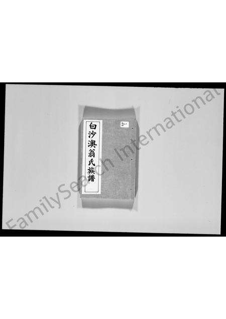 广东翁氏族谱-白沙澳翁氏族谱.pdf电子版预览图2