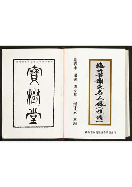 广东谢氏族谱-梅州市谢氏名人录.pdf电子版预览图2