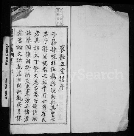 安徽崔氏族谱-仙源崔氏敦五堂支谱 [10卷,首末各1卷].pdf电子版预览图2