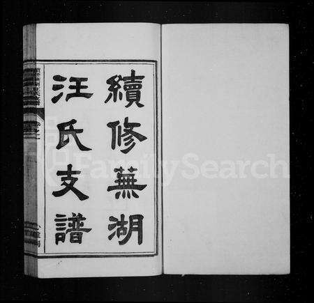 安徽汪氏族谱-续修芜湖汪氏支谱 [4卷].pdf电子版预览图2