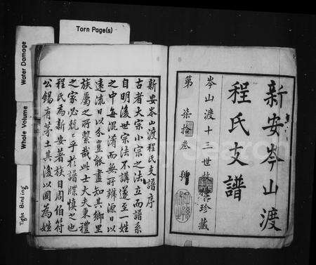 安徽程氏族谱-新安岑山渡程氏支谱 _ [6卷].pdf电子版预览图2