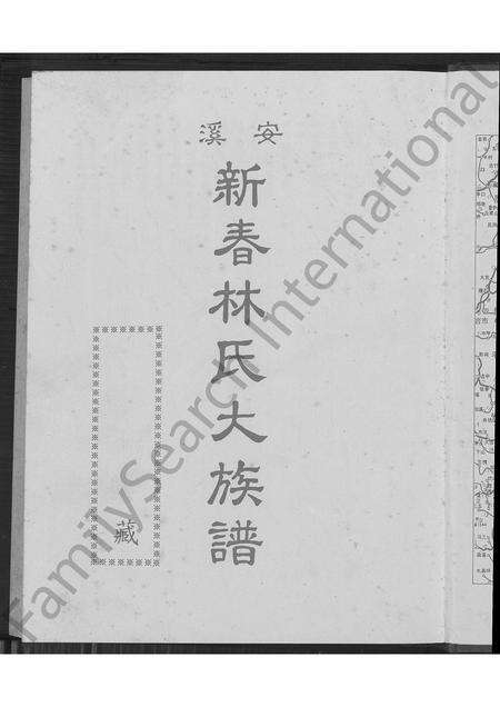 福建林氏族谱-安溪新春林氏大族谱 [不分卷].pdf电子版预览图2