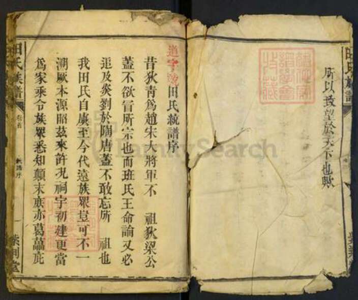 湖北省田氏族谱-田氏族谱[不分卷].pdf电子版预览图2