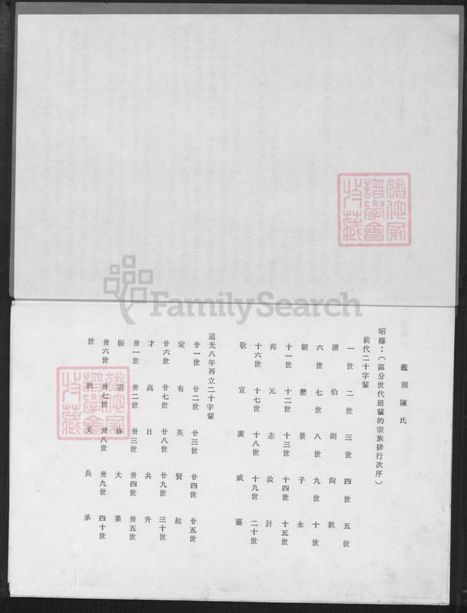 福建省漳州市漳浦县佛昙镇陈氏族谱-鉴湖陈家世系表(元祖南院派).pdf电子版预览图2