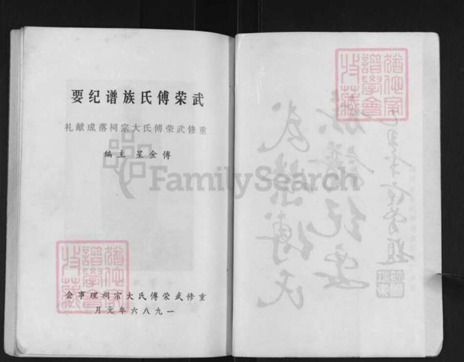 福建省泉州市南安市丰州镇傅氏族谱-武荣傅氏族谱纪要.pdf电子版预览图2