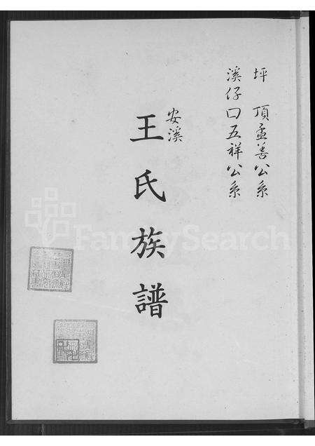 福建王氏族谱-安溪王氏族谱.pdf电子版预览图2