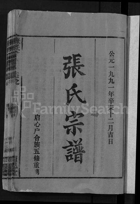 安徽张氏族谱-张氏宗谱 [4卷,及卷首].pdf电子版预览图3