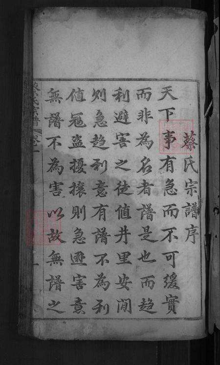 湖北省黄冈市麻城市蔡氏九峰堂族谱-蔡氏宗谱.pdf电子版预览图3