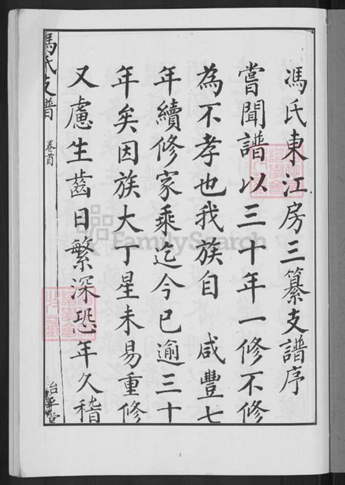 湖南省衡阳市衡南县廖田镇冯氏始平堂族谱-冯氏支谱.pdf电子版预览图3