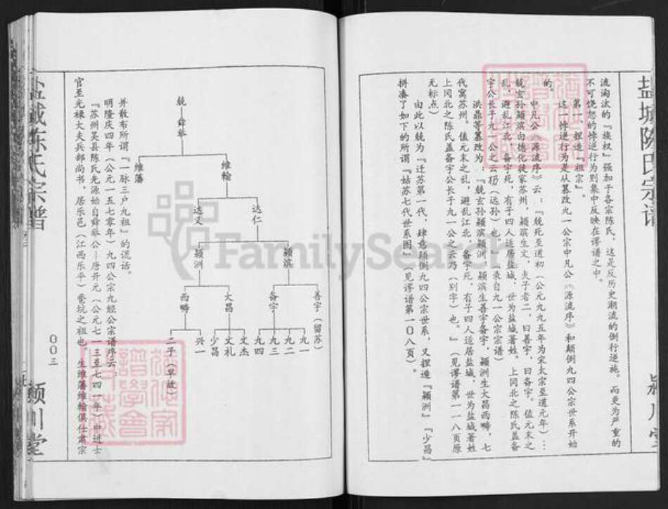 江苏省盐城市亭湖区陈氏颍川堂族谱-盐城陈氏宗谱.pdf电子版预览图3